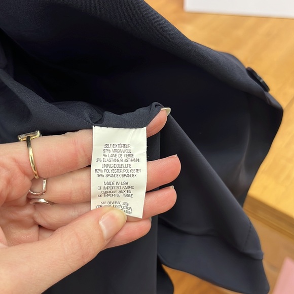 Theory Virgin Wool Blue Blazer - Picture 7 of 8